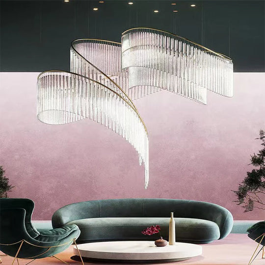 Isabella Custom Build Luxury Glass LED Chandelier