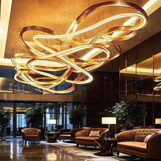Adelina Custom Build Modern Art Lobby Chandelier