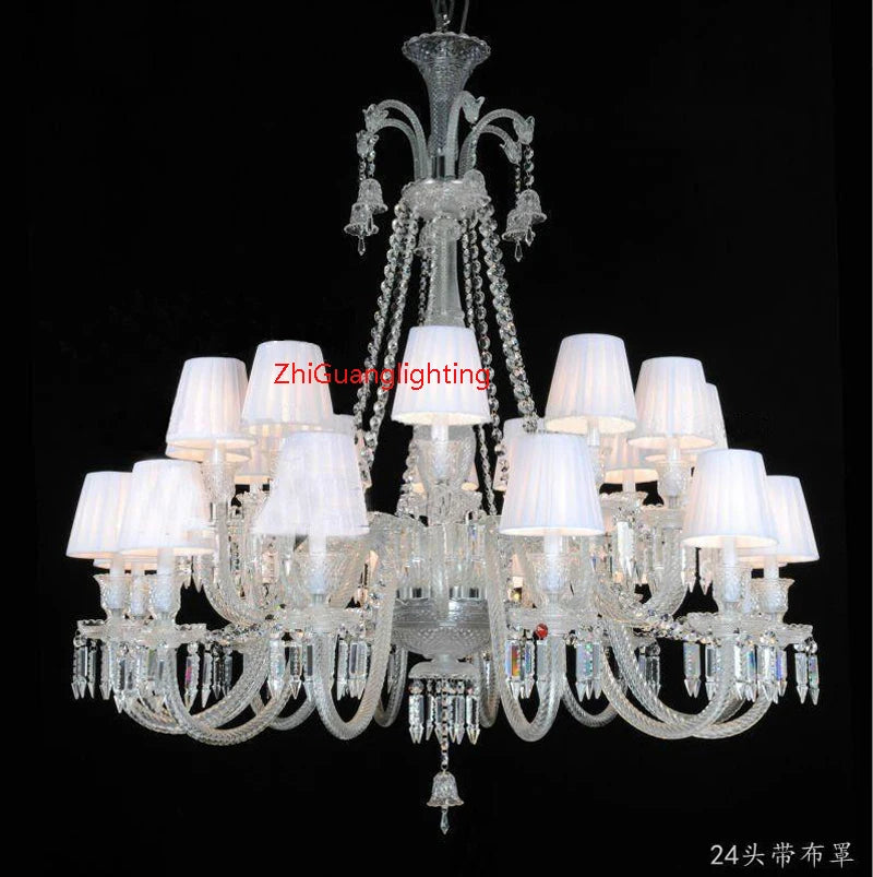Lustre en cristal style bougie pour salon et restaurant