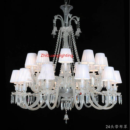 Lustre en cristal style bougie pour salon et restaurant