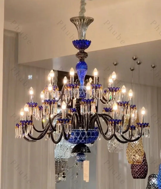 Large Crystal Chandelier for Foyer and Living Room