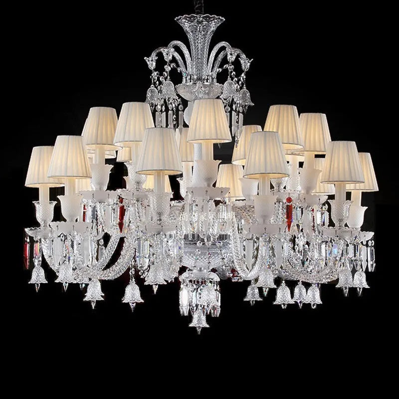 Lustre en cristal style bougie pour salon et restaurant