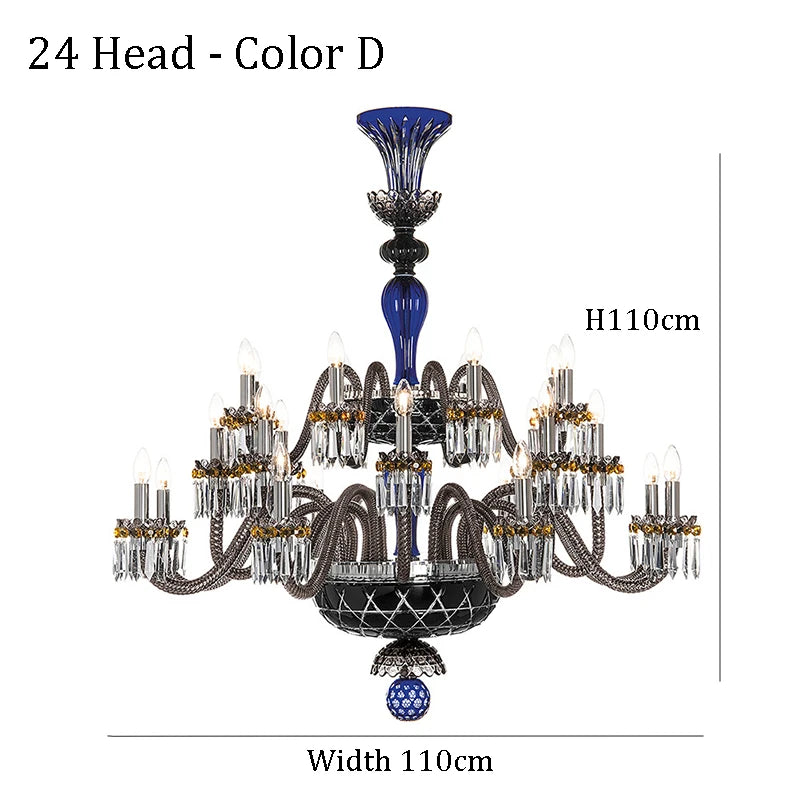 Large Crystal Chandelier for Foyer and Living Room