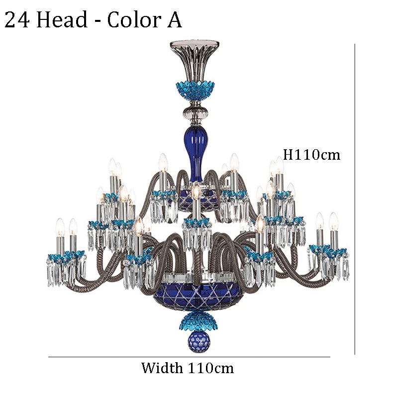 Large Crystal Chandelier for Foyer and Living Room