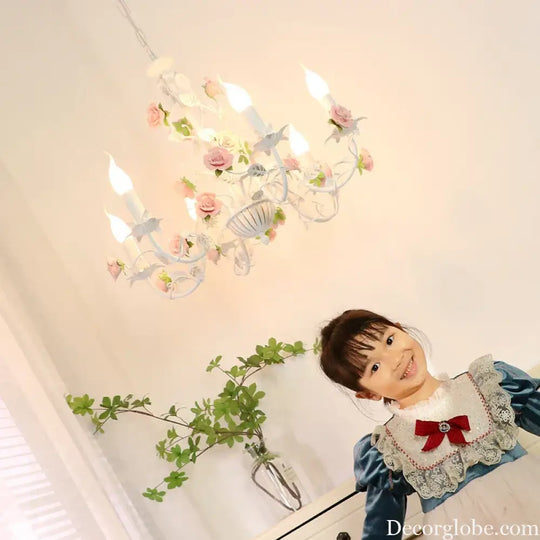 Charming Pastoral Style Chandelier - American Country Kid Chandeliers for Living Rooms, Bedrooms, Dining Rooms, and Children's Rooms - DecorGlobe
