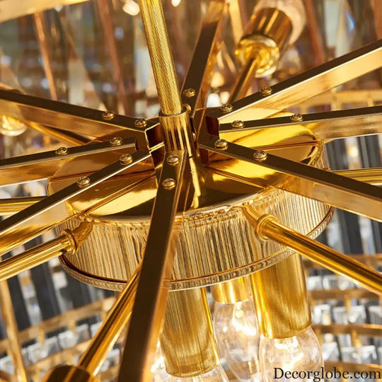 Elegant Black Chandelier - Postmodern Light Luxury for Living Rooms, Dining Rooms, and Bedrooms - DecorGlobe