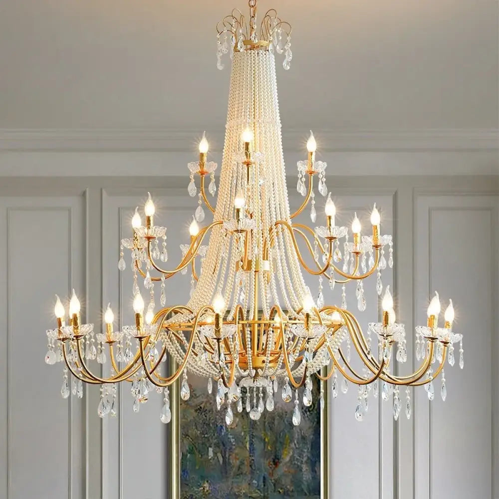 ARDELLE French Crystal Mid-Century Luxury Chandelier Chandelier