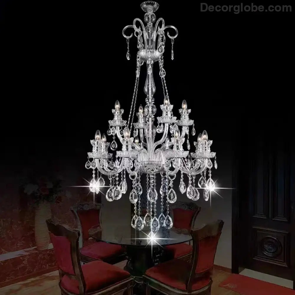 AVELON Clear Crystal European Branch Chandelier Chandelier