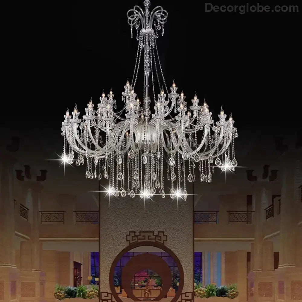AVELON Clear Crystal European Branch Chandelier Chandelier