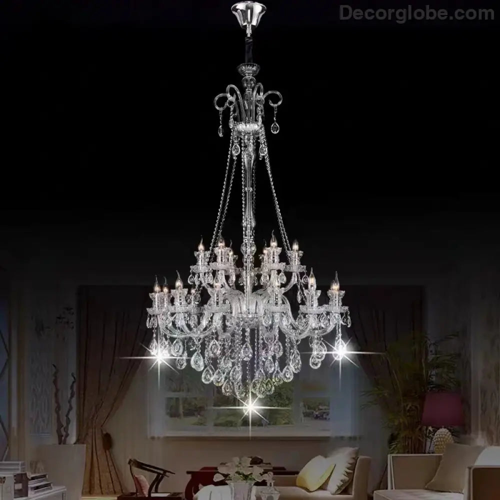 AVELON Clear Crystal European Branch Chandelier Chandelier