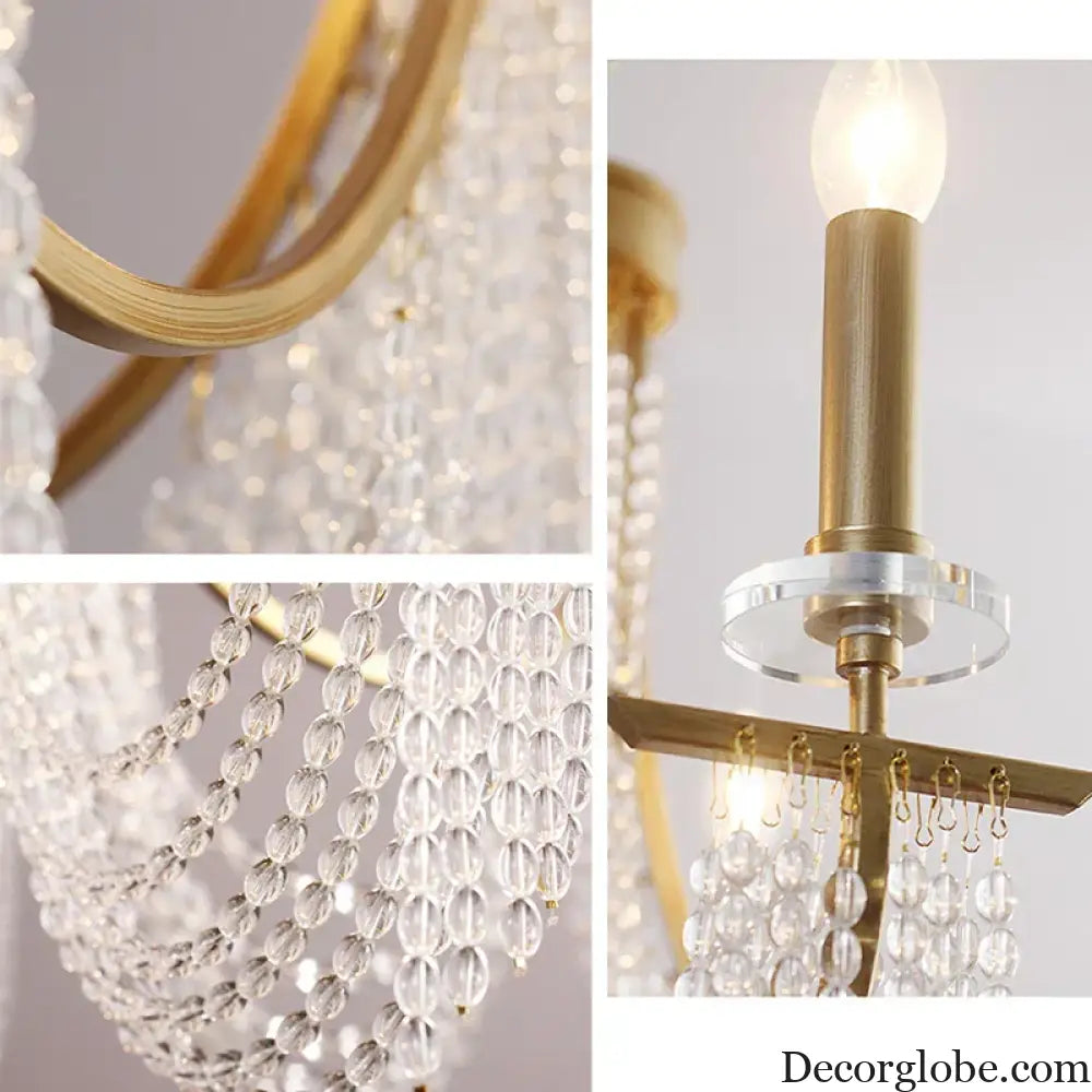 Candle Ceiling Chandeliers - LED Lustres for Classical Home Decoration Pendant Lighting in Living and Dining Rooms - DecorGlobe