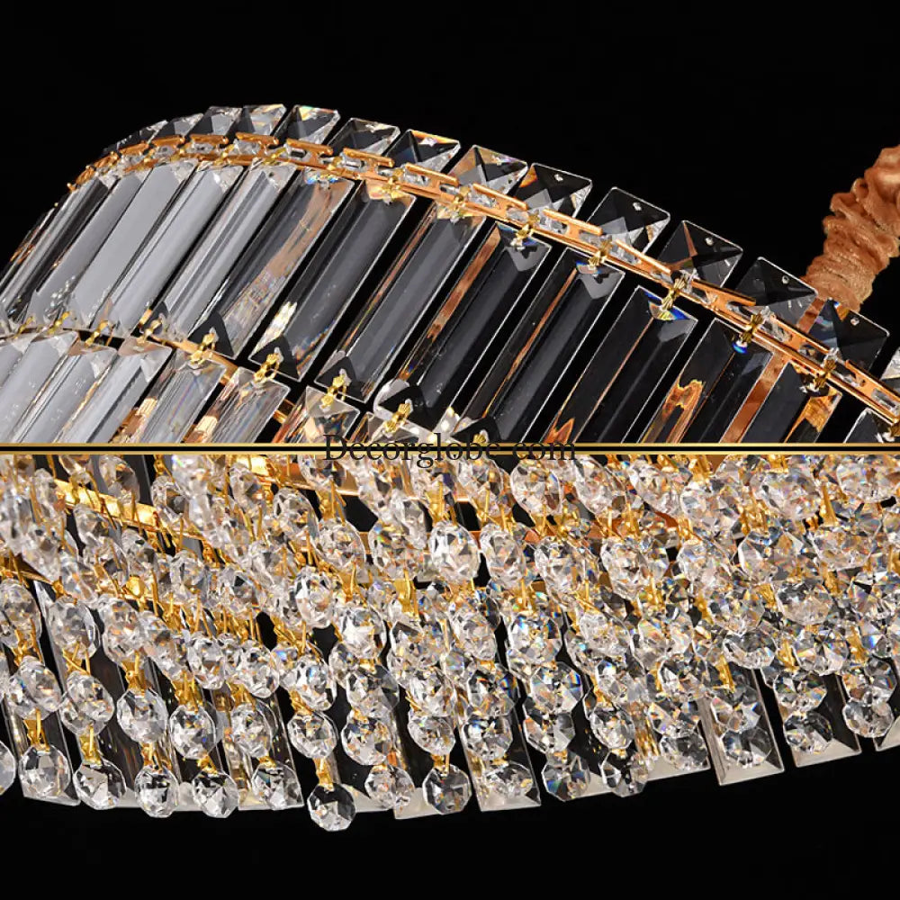 Captivate with Brilliance: Stella's Modern Crystal Chandelier - DecorGlobe