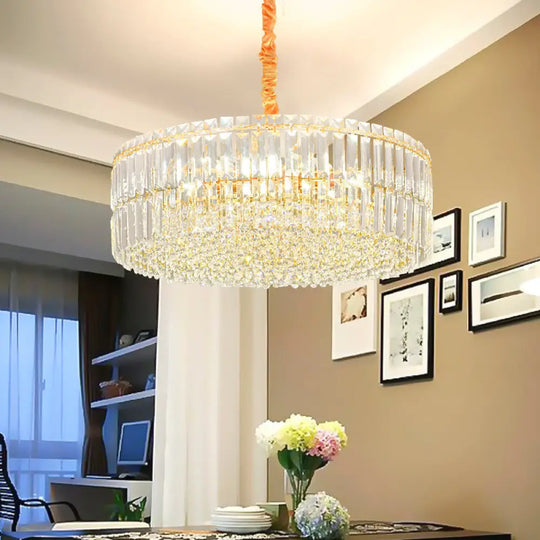 Captivate with Brilliance: Stella's Modern Crystal Chandelier - DecorGlobe