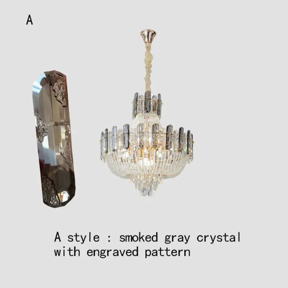 New Design Colorful Luxury Crystal Chandelier - Modern Artistry with Adjustable Chain for Living Rooms and Bedrooms - DecorGlobe