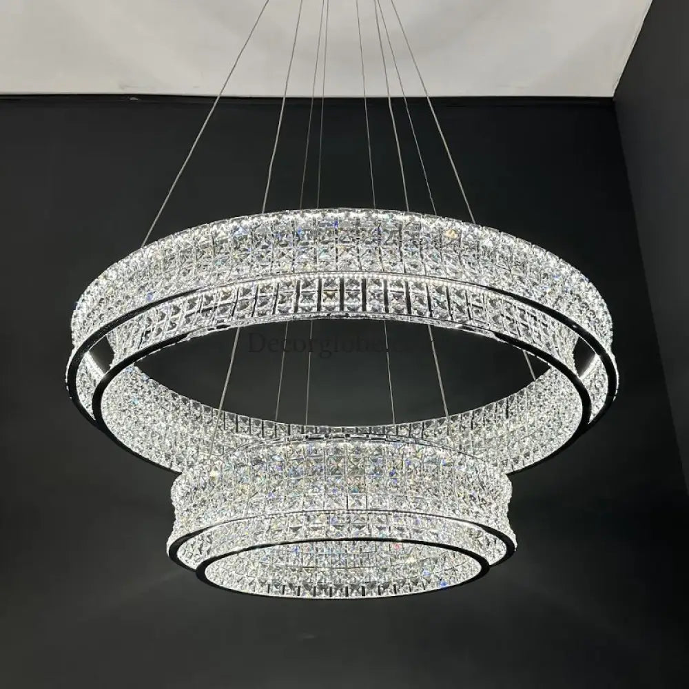 New crystal ceiling lamp living room chandelier lamp creative designer high-end luxury hall restaurant main lamp