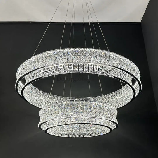 New crystal ceiling lamp living room chandelier lamp creative designer high-end luxury hall restaurant main lamp