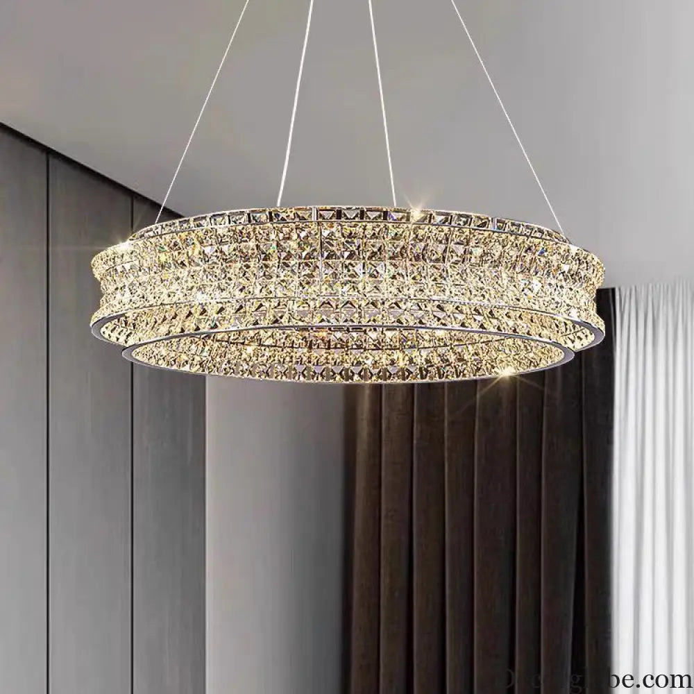 New crystal ceiling lamp living room chandelier lamp creative designer high-end luxury hall restaurant main lamp