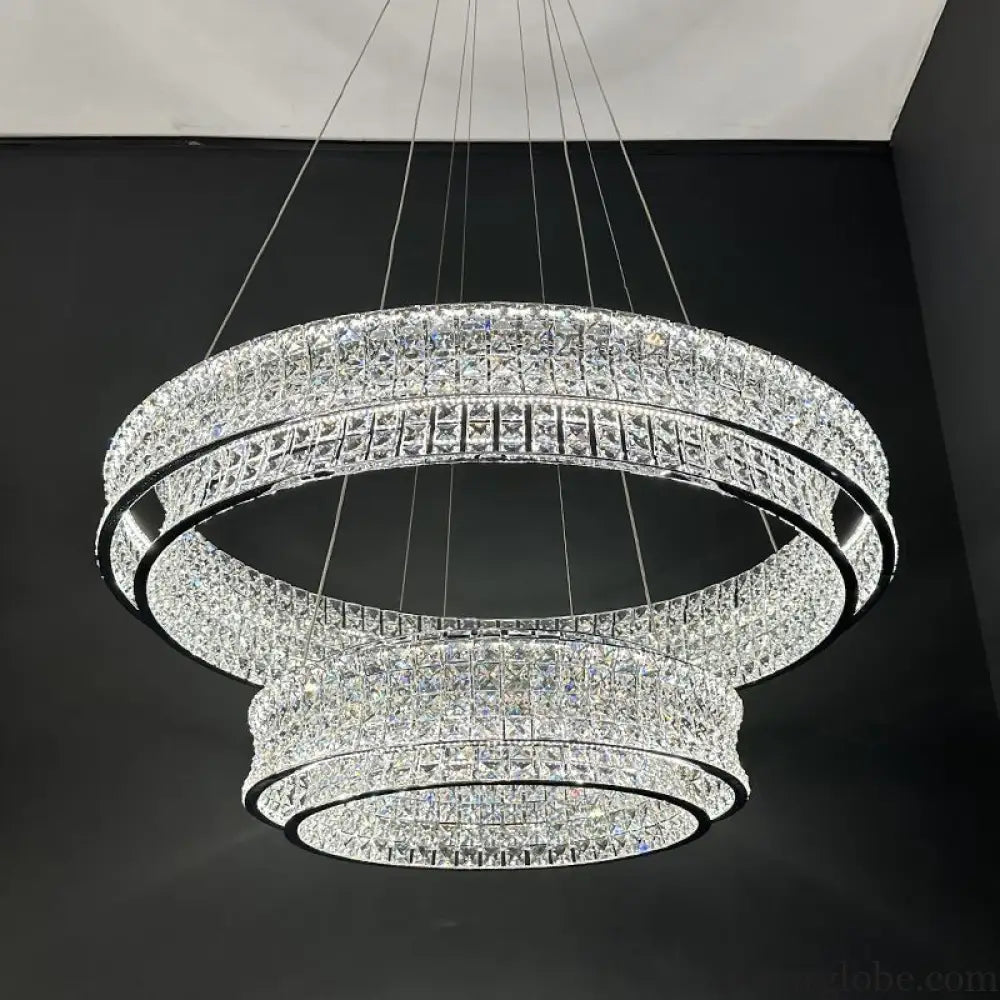 New crystal ceiling lamp living room chandelier lamp creative designer high-end luxury hall restaurant main lamp