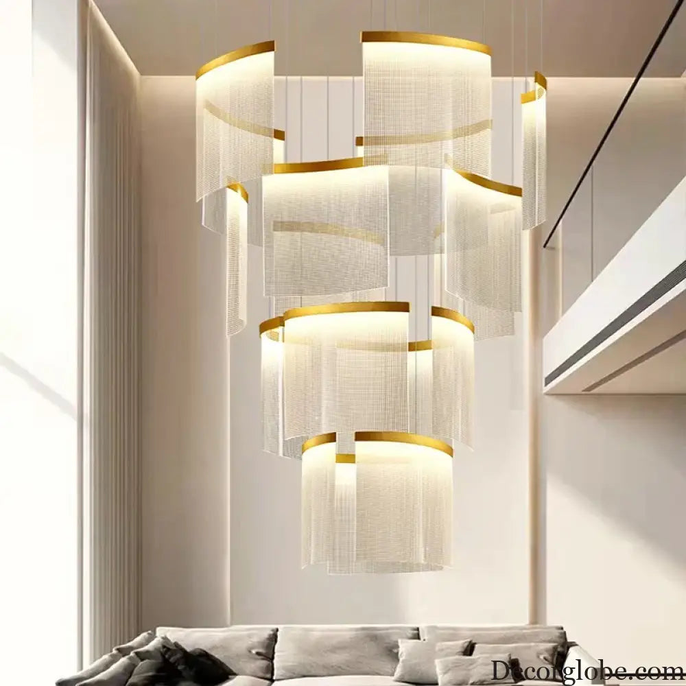 Chic Nordic Stair Chandelier - Versatile Pendant and Ceiling Lights for Living and Dining Rooms, Elevating Indoor Lighting and Home Decor - DecorGlobe