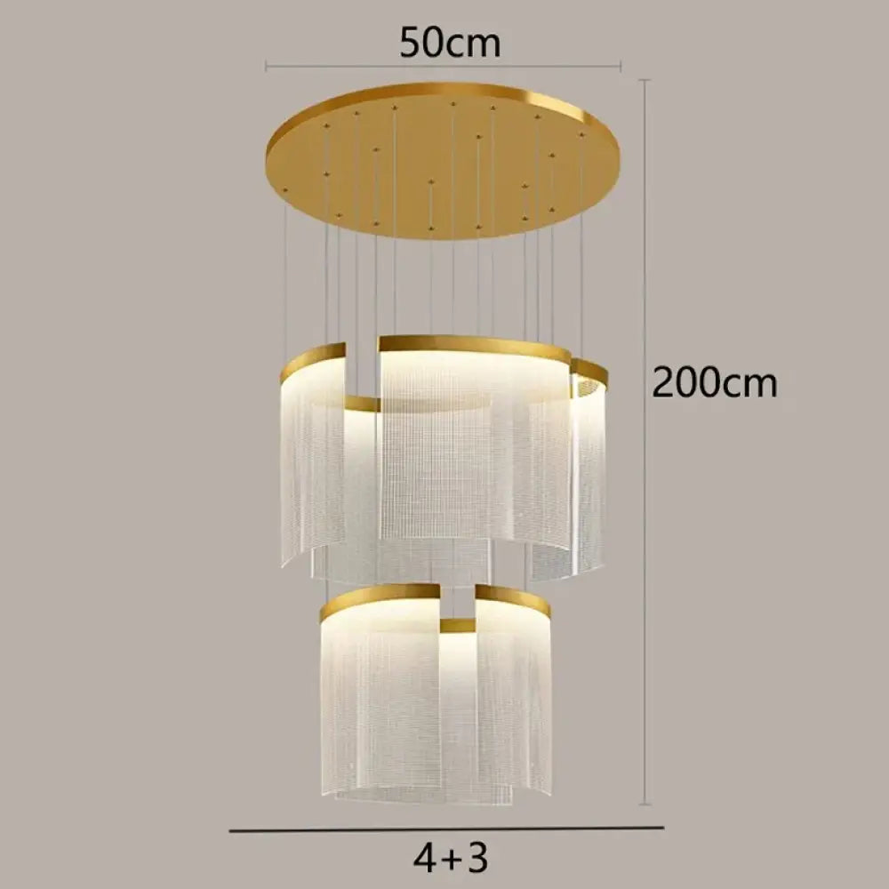 Chic Nordic Stair Chandelier - Versatile Pendant and Ceiling Lights for Living and Dining Rooms, Elevating Indoor Lighting and Home Decor - DecorGlobe