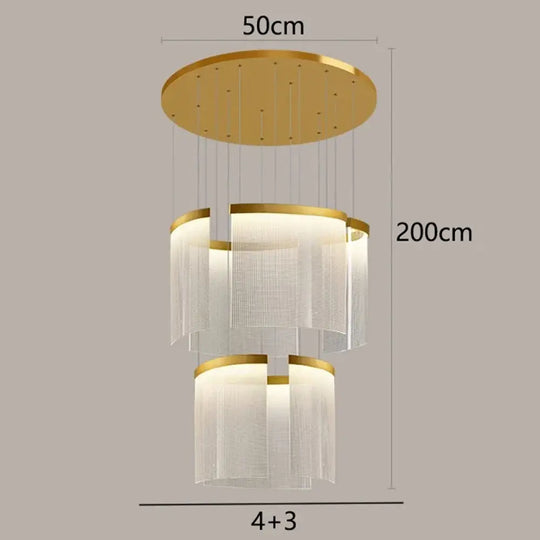 Chic Nordic Stair Chandelier - Versatile Pendant and Ceiling Lights for Living and Dining Rooms, Elevating Indoor Lighting and Home Decor - DecorGlobe