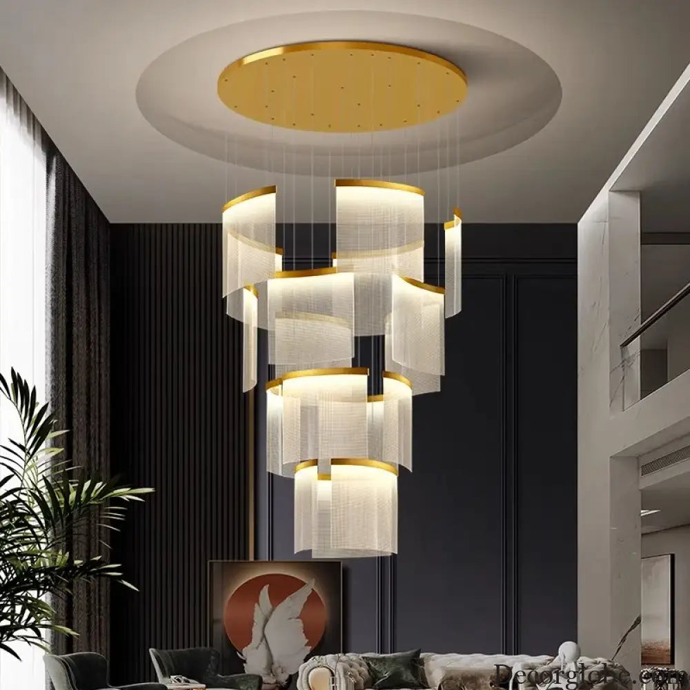 Chic Nordic Stair Chandelier - Versatile Pendant and Ceiling Lights for Living and Dining Rooms, Elevating Indoor Lighting and Home Decor - DecorGlobe