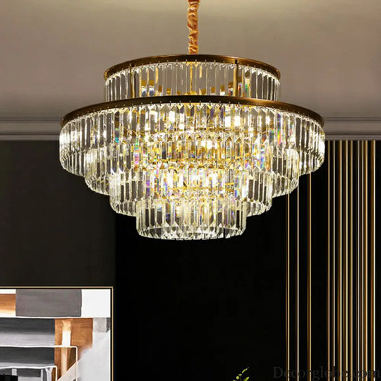 Claire's Illuminating Crystal Pendant: Modern Elegance for Your Living Room - DecorGlobe