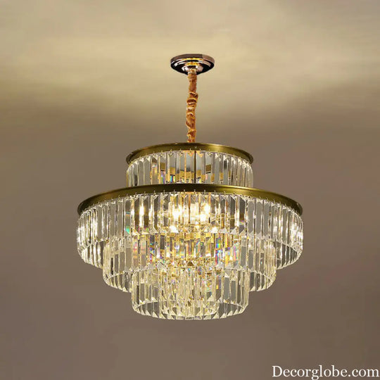 Claire's Illuminating Crystal Pendant: Modern Elegance for Your Living Room - DecorGlobe
