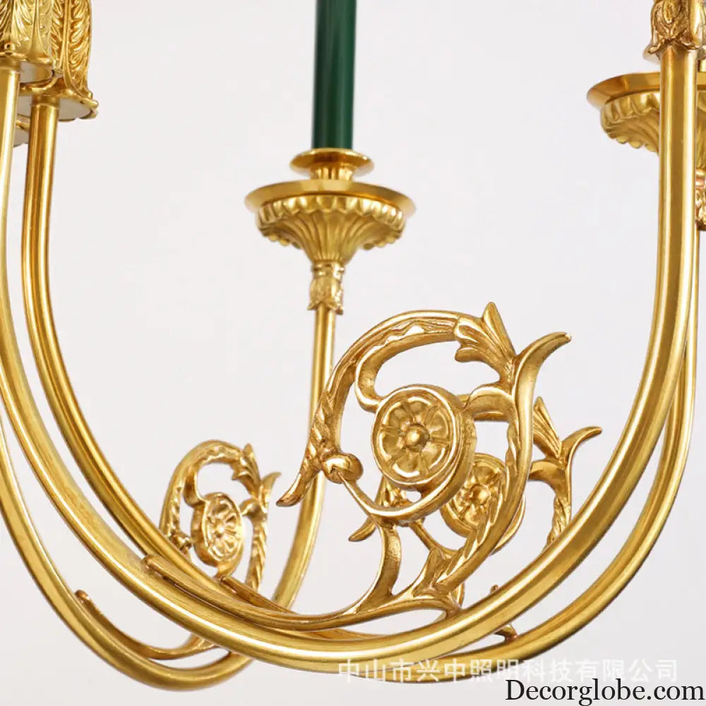 French style chandelier simple retro Villa living room study bedroom dining room lamps European American style light