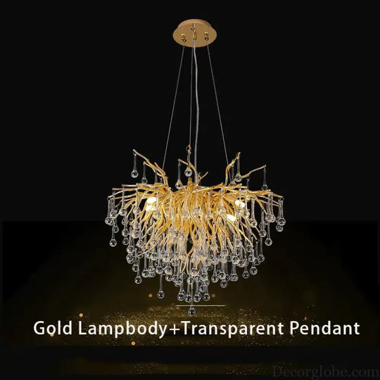 Creative Tree Branch Chandelier - Illuminate Your Bedroom or Girl's Room with Whimsical Charm - DecorGlobe