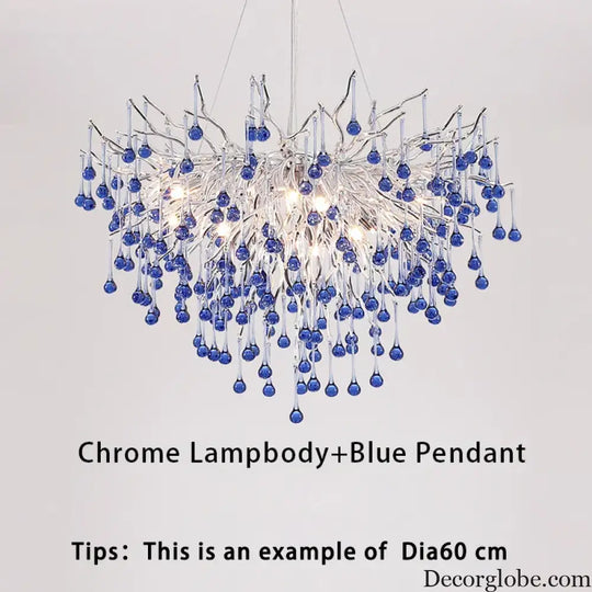 Creative Tree Branch Chandelier - Illuminate Your Bedroom or Girl's Room with Whimsical Charm - DecorGlobe