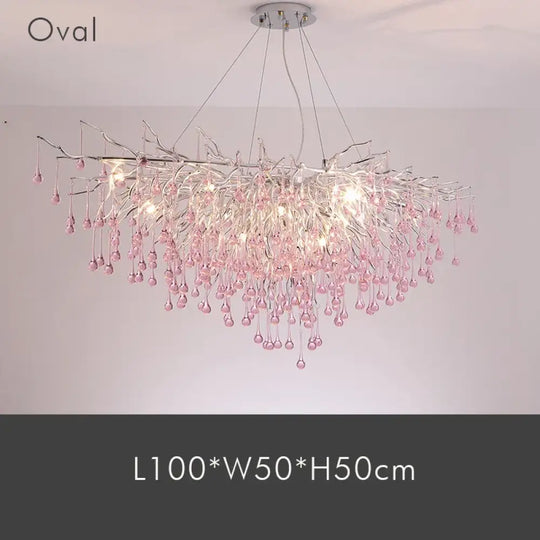 Creative Tree Branch Chandelier - Illuminate Your Bedroom or Girl's Room with Whimsical Charm - DecorGlobe