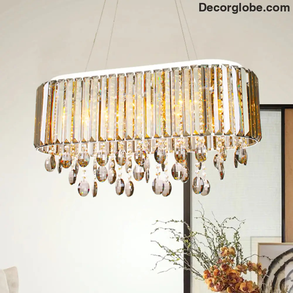 Crystal Radiance: A Touch of Modern Elegance for Your Living Room - DecorGlobe
