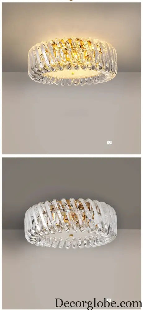 Olivia's Art Deco Crystal Glass LED Chandelier - DecorGlobe