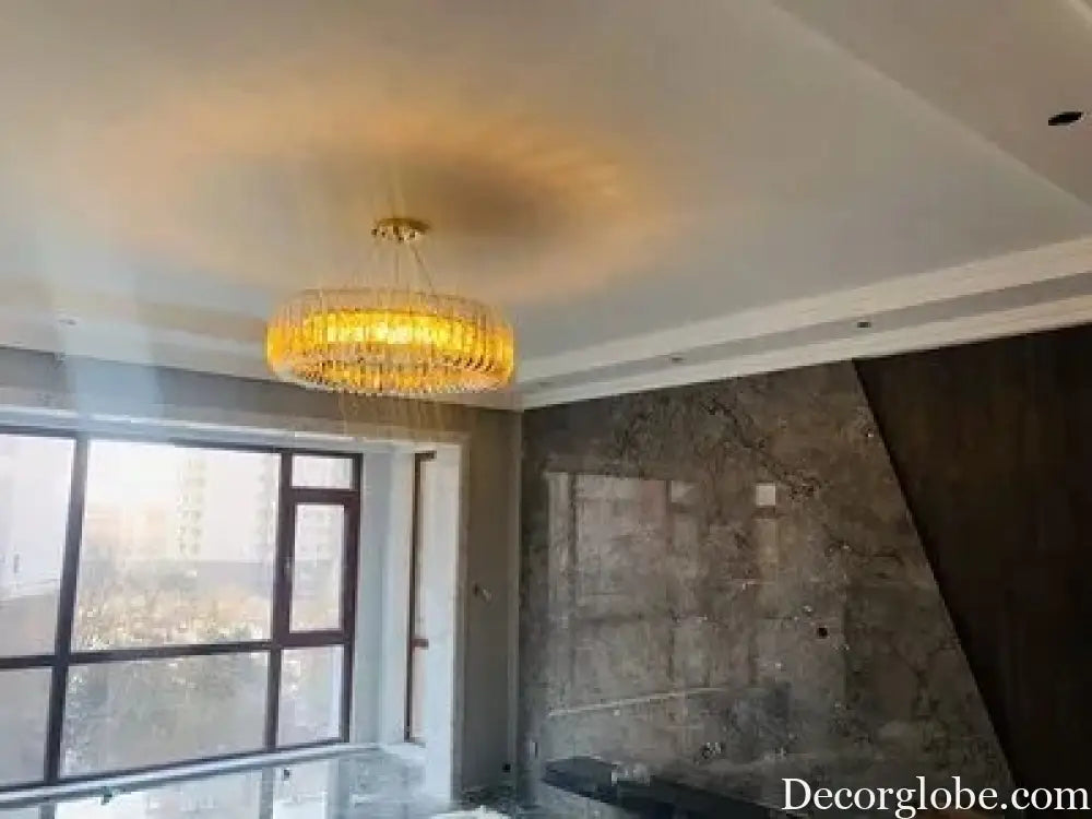Olivia's Art Deco Crystal Glass LED Chandelier - DecorGlobe