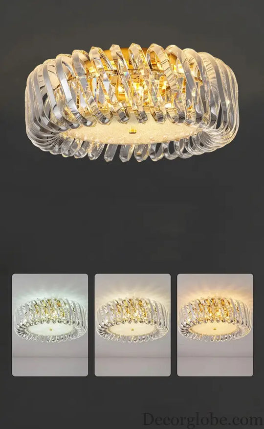 Olivia's Art Deco Crystal Glass LED Chandelier - DecorGlobe
