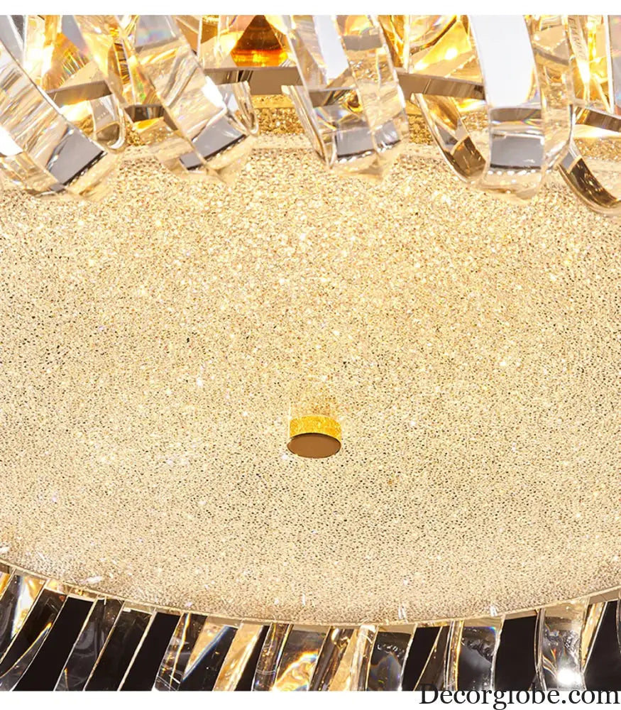 Olivia's Art Deco Crystal Glass LED Chandelier - DecorGlobe