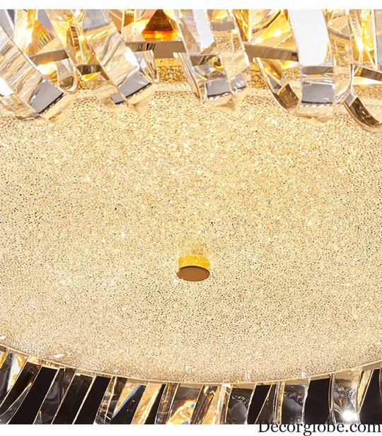 Olivia's Art Deco Crystal Glass LED Chandelier - DecorGlobe