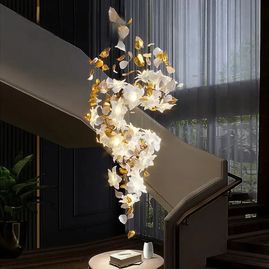 Decor globe Loft Crystal Ceiling Chandelier - Luxury Crystal Hanging Light for Staircases, Living Rooms, and Modern Villa Elegance - DecorGlobe