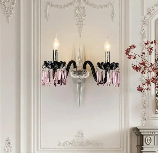 Decora Colorful Crystal Chandeliers Modern LED Pendant Lamp For Living Room E14 AC lustres de sala de cristal Home