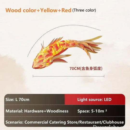 Decorative Fish Shaped Chandelier Pendant Light for Restaurant & Cafe Interiors | Chandelier