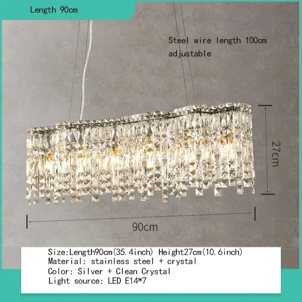 Elegant Chrome Stainless Steel K9 Crystal Chandelier - A Modern Luxury Lighting Fixture for Living Rooms, Bedrooms, and Dining Spaces - DecorGlobe