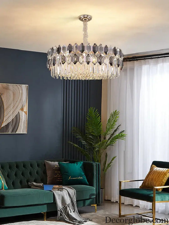 Elegant Crystal Chandelier with a Touch of Light Luxury - Post-Modern Golden Beauty for Living Rooms, Dining Rooms, and Bedrooms - DecorGlobe