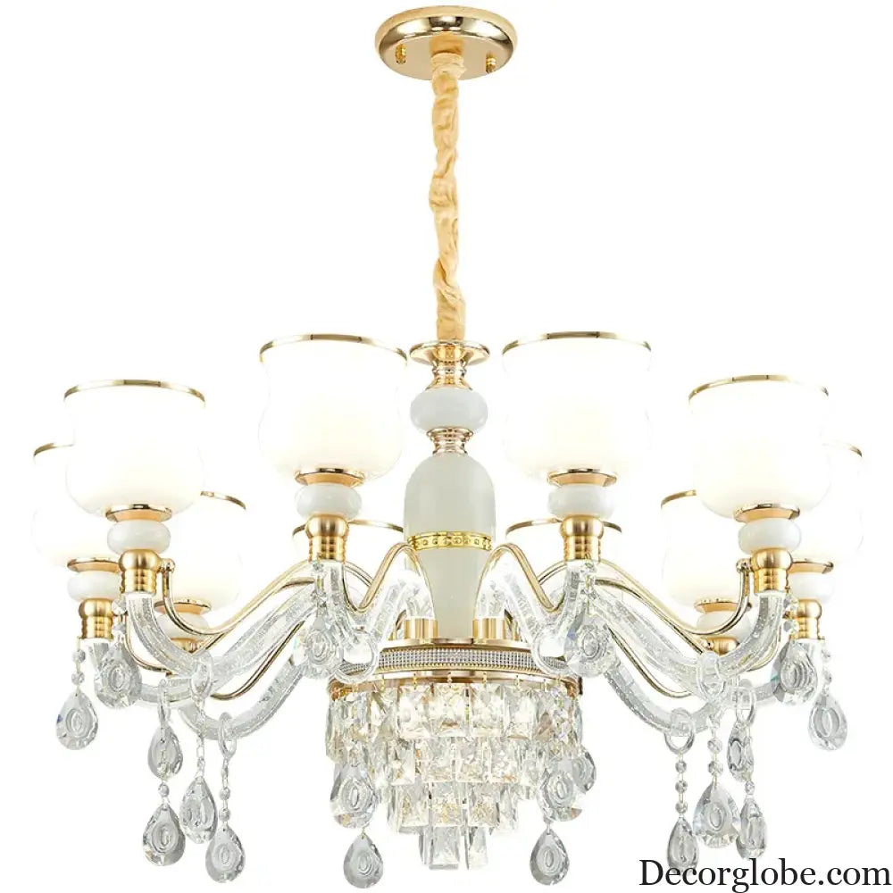 Elegant European Style Crystal Chandelier - Luxury Main Light for Living Rooms, Dining Rooms, and Villa Halls - DecorGlobe
