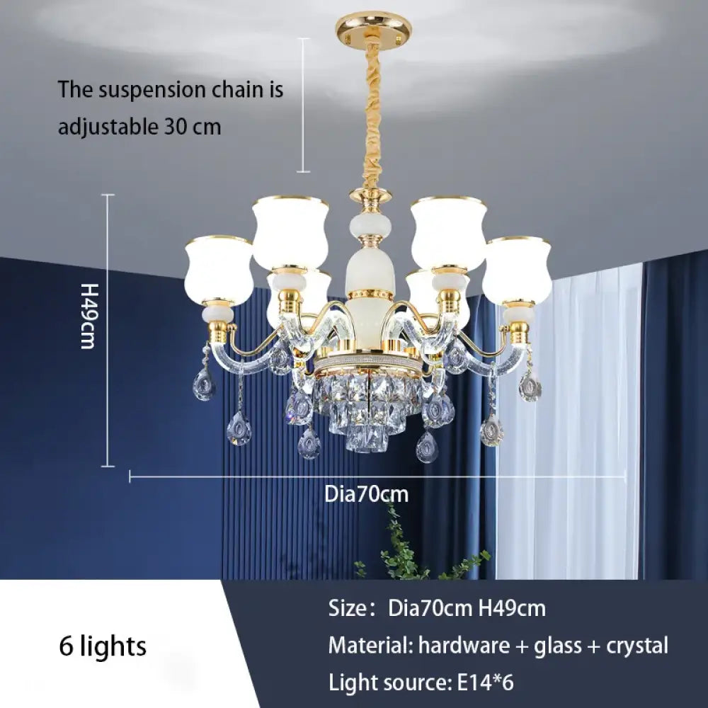 Elegant European Style Crystal Chandelier - Luxury Main Light for Living Rooms, Dining Rooms, and Villa Halls - DecorGlobe