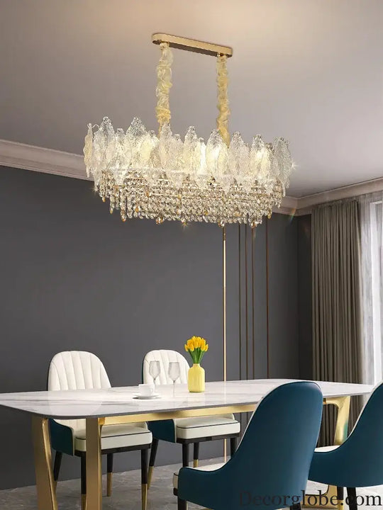 Elegant French Crystal Chandelier - Postmodern Light Luxury for a Luxurious Atmosphere in Living Rooms, Dining Rooms, and Bedrooms - DecorGlobe