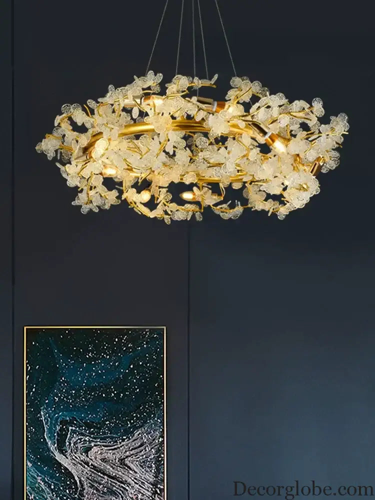 Elegant French Luxury Chandeliers - Postmodern Villa Living Room Lights with Creative Branch Crystal Design for Bedrooms, Dining Rooms, and Tea Rooms - DecorGlobe