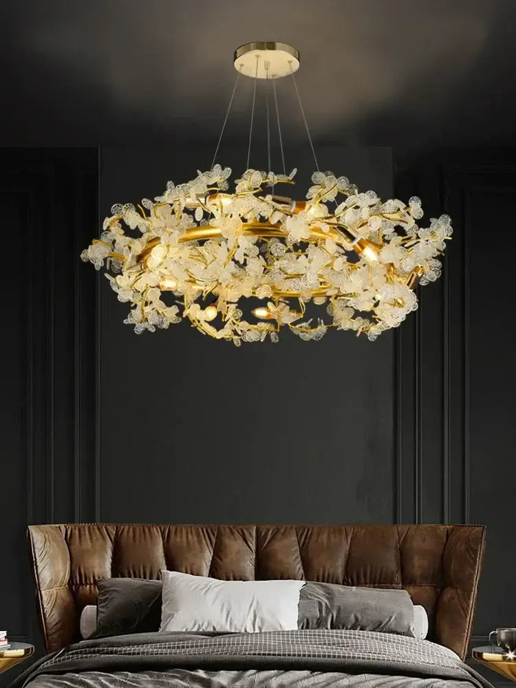 Elegant French Luxury Chandeliers - Postmodern Villa Living Room Lights with Creative Branch Crystal Design for Bedrooms, Dining Rooms, and Tea Rooms - DecorGlobe