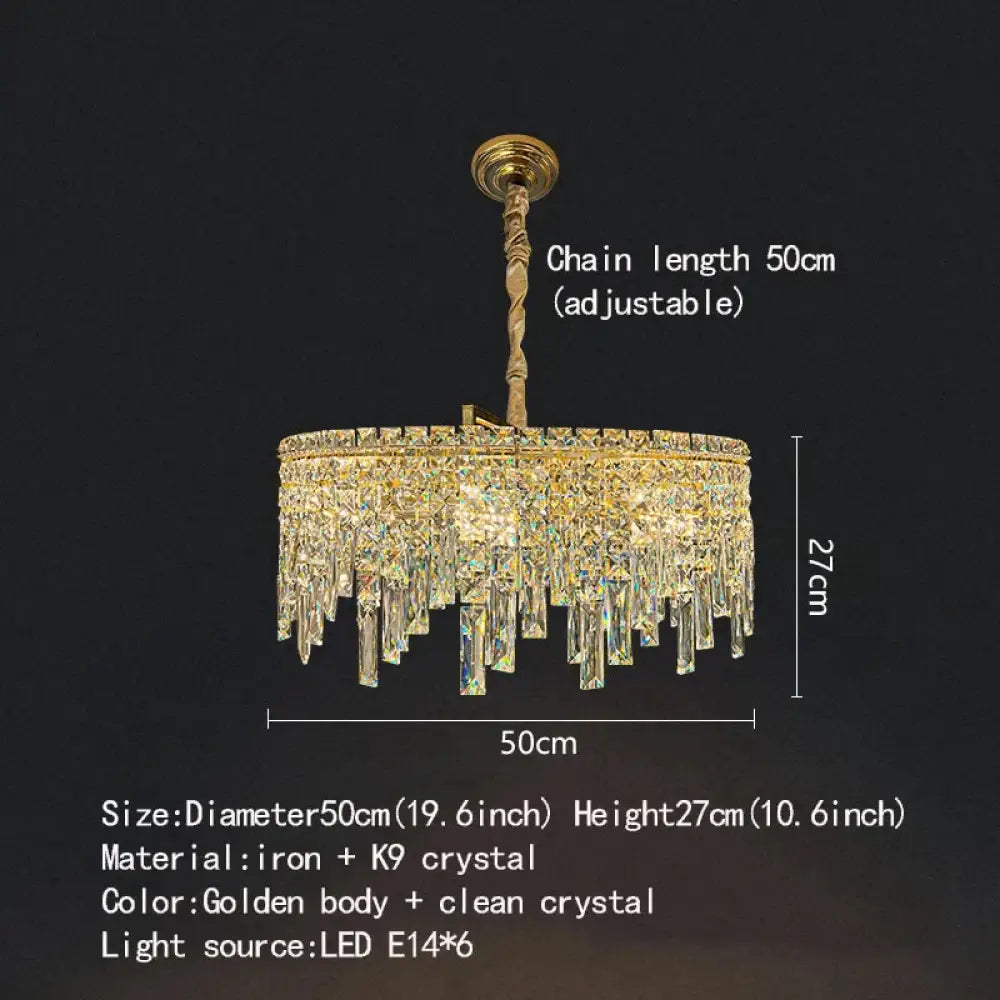 Elegant Golden Round Chandelier - A Creative New Design for Living Rooms, Dining Rooms, and More - DecorGlobe