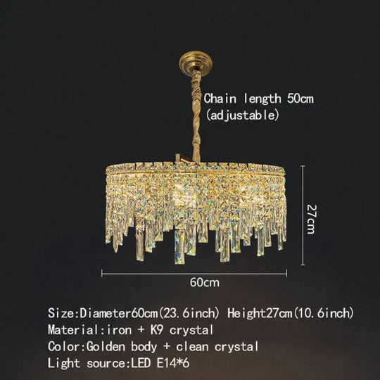 Elegant Golden Round Chandelier - A Creative New Design for Living Rooms, Dining Rooms, and More - DecorGlobe